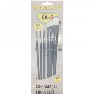Bafix Fırça Seti Set-9 gri (3/4,8,12,3,5,8) 6 lı Bfx-Fır70909