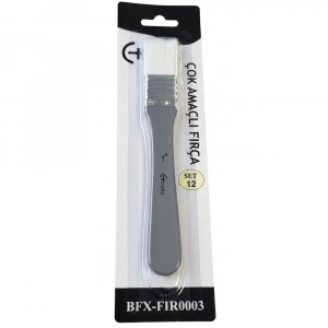 Bafix Fırça Tekli Set-12 sap gri genel kul Bfx-Fır0003