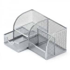Bafix Metal Kalemlik 4 Bölmeli Gri Mmk7023G