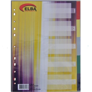 Bafix Seperatör 5 Renkli Plastik A4