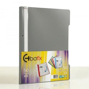 Bafix Telli Dosya Plastik XL Gri A4