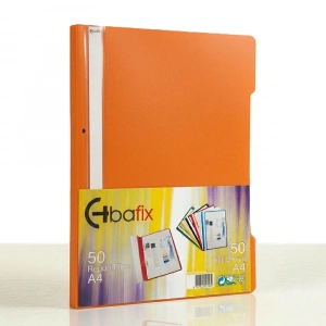 Bafix Telli Dosya Plastik XL Turuncu A4
