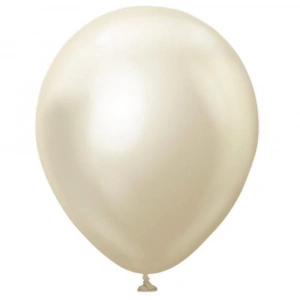 Balonevi Balon 12 Krom Beyaz Altın 50 Li