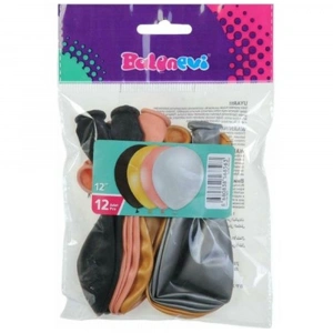Balonevi Balon 12 Metalik Yetişkin Asorti 12 Li