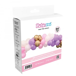 Balonevi Kız Asorti Balon Dekorasyon Seti 70 Li
