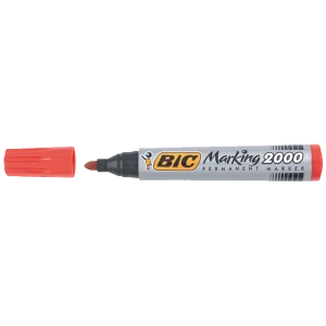 Bic Markör Permanent 1.7 MM Yuvarlak Uçlu Kırmızı 2000 03