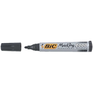 Bic Markör Permanent 1.7 MM Yuvarlak Uçlu Siyah 2000 09