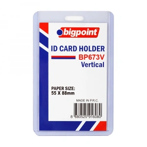 Bigpoint Kart Kabı Dikey Sert Pvc 55x88mm BP673V