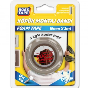 Boss Tape Çift Taraflı Köpük Bant Beyaz 5Kg Bt-01012