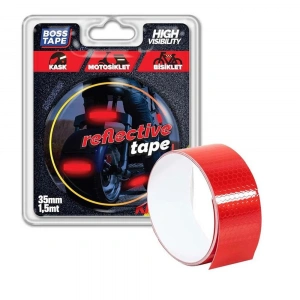 Boss Tape Reflektif Bant Kırmızı 35mmx1,5mt Bt-090