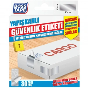 Boss Tape Yapışkanlı Güvenlik Etiketi 30 Adet