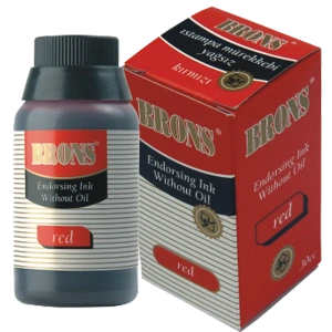 Brons Istampa Mürekkebi Yağlı 30 CC Kırmızı BR-316