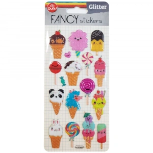 Bu-Bu Damla Stickers Glitter Dondurma 9x20 BUBU-PUS-6601