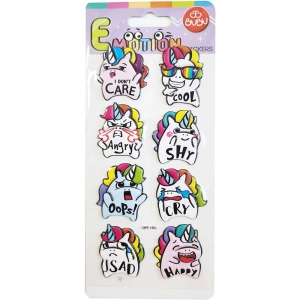 Bu-Bu Emotıons Puffy Stick Unicorn & Message 9x21 BUBU-SWP-1902