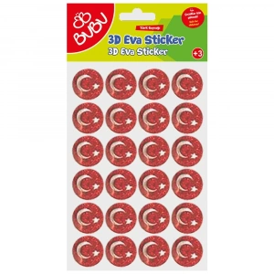 Bu-Bu Simli Eva Sticker Ay Ve Yıldız BUBU-STS047