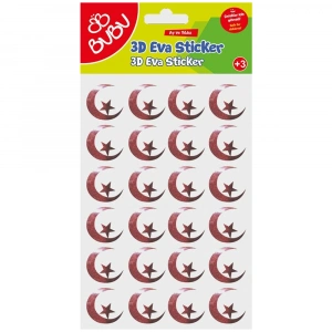 Bu-Bu Simli Eva Sticker Yvr.Türk Bayrağı BUBU-STS048
