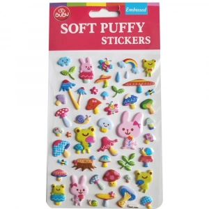 Bu-Bu Soft Puffy Stickers Forest Life 10.9x20.5 BUBU-SWP-1009B