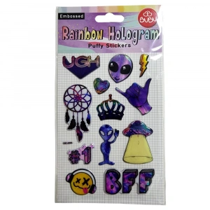 Bu-Bu Stickers Puffy Uzaylı 20.5X11
