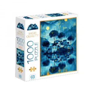 Ca Games Puzzle 1000 Parça Mavi Evler Ca1000-7055