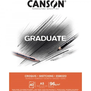 Canson Eskiz Bloğu Graduate Croquıs 40 Syf A5 96 GR