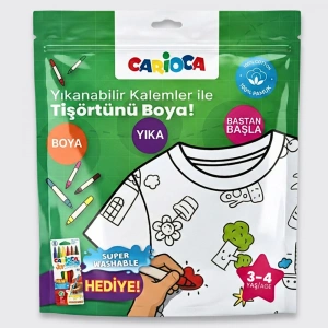 Carioca Boyanabilir Tişört-Keçeli Kalem 3-4 Yaş Ln-80005