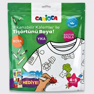 Carioca Boyanabilir Tişört-Keçeli Kalem 4-5 Yaş Ln-80006