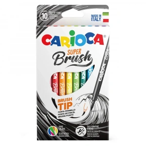 Carioca Süper Brush Keçeli Boya Kalemi 10 Lu