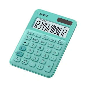 Casio Hesap Makinesi 12 Hane Ms-20uc-gn Renkli Masaüstü