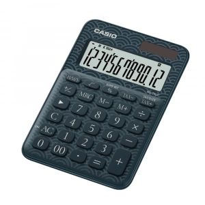 Casio Hesap Makinesi 12 Hane Ms-20uc-jbu Lacivert Desenli Masaüstü