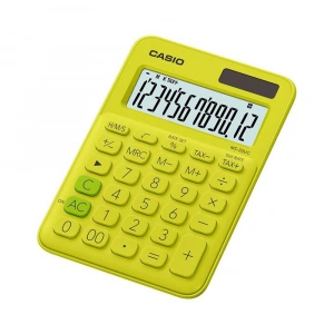 Casio Hesap Makinesi 12 Hane Ms-20uc-yg Renkli Masaüstü