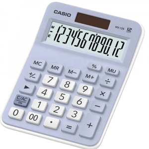 Casio Hesap Makinesi Masaüstü 12 Hane Açık Mavi MX-12B-LB