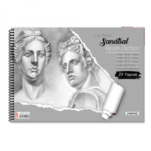 Defne Resim Defteri Çok Amaçlı Spiralli Krt Kapak 38x48 DFN-5061