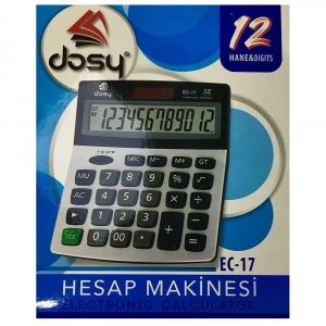 Dosy Hesap Makinesi Masaüstü 12 Hane EC-17