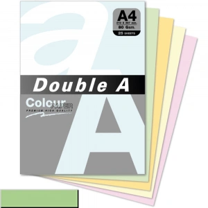 Double A Renkli Kağıt 25 Lİ A4 80 GR Pastel Eski Gül Rengi