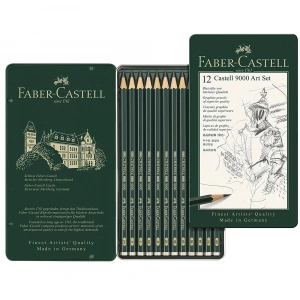 Faber-Castell Castell 9000 Art K.k. Seti (8B-2H)