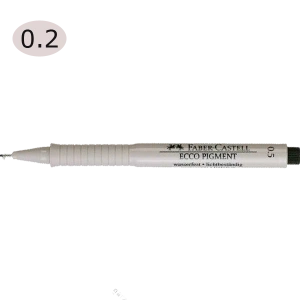 Faber-Castell Çizim Kalemi Ecco Pigment 0.2 MM Siyah 16 62 99