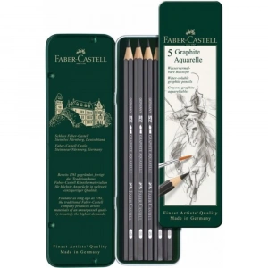 Faber-Castell Çizim Kalemi Grafit Aqr. 5 Li Metal Kt. 5160117805000