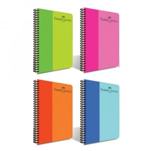 Faber-Castell Defter Pp Kpk Bicolor Spiralli 60 Yp Kareli 5075000125000