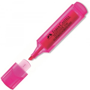 Faber-Castell Fosforlu Kalem Şeffaf Gövde Pembe 1546 5030154628000
