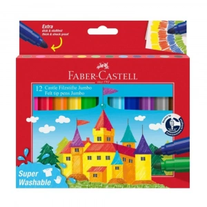 Faber-Castell Keçeli Kalem Jumbo 12 Li Süperwashable