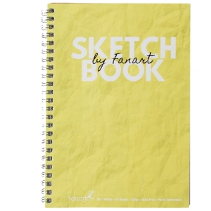 Fanart Academy Sketch Book 120 GR Spiralli 50 YP A5 Sarı 8674