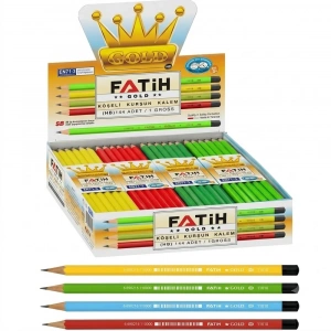 Fatih Kurşun Kalem Mercanlı Gold HB 11010
