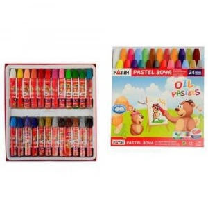 Fatih Pastel Boya Karton Kutu Köşeli 24 Renk 50340