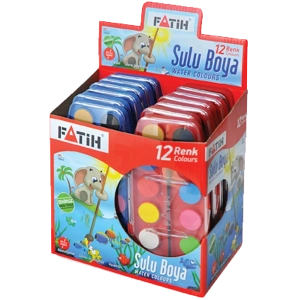 Fatih Sulu Boya 12 Renk 24 ML F-12