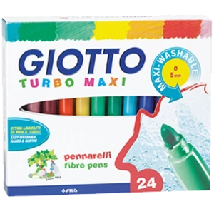 Giotto Keçeli Boya Kalemi Turbo Maxi 24 Renk 455000