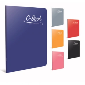 Gıpta C Book Dikişli Plastik Kapak Defter A5 80 YP Kare