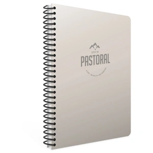 Gıpta Spiralli Plastik Kapak Defter Pastoral 17x24 72 YP Kare