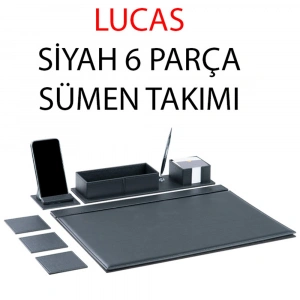 Gıpta Sümen Takımı Lucas 6 Parça Siyah 4-8127000-2071