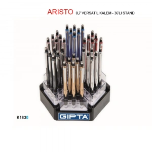 Gıpta Versatil Kalem Arısto 0.7 MM ( 36 Li Stand ) 6 Renk K1830