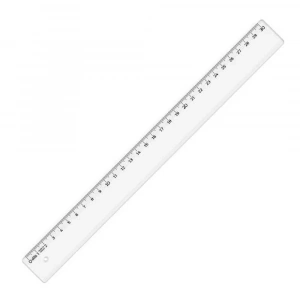 Hatas Geniş Plastik Cetvel (Şeffaf) 30 Cm 00147